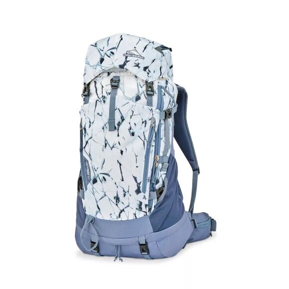High Sierra Pathway 2.0 Women's 60L Backpack hiking Cracked Ice/Grey Blue NEW - Picture 2 of 14